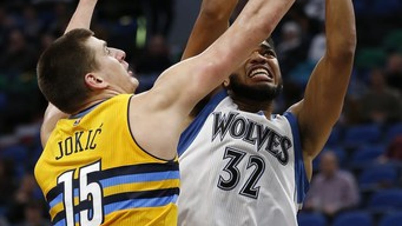 Towns carries Wolves past Nuggets, 111-108 (Jan 22, 2017)